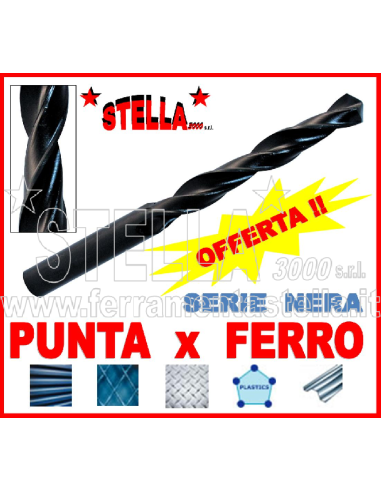 Punte elicoidale ferro metallo acciaio dolce | ferramentastella.it