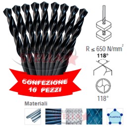 PUNTE PER FERRO MODELLO NERO INSERZIONE MULTIPLA DA PEZZI 10