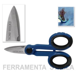 FORBICI FORBICE PROFESSIONALI TEMPERATE x ELETTRICISTI ELETTRICISTA LAME RETTE