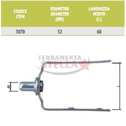 Staffa per rullo per tapparella a forcella | ferramentastella.it 2