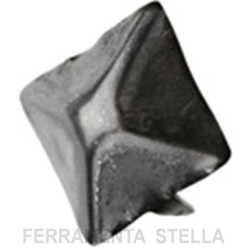 Borchie a due punte 20 mm zincate nere