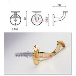 SUPPORTO CORRIMANO CORIMANO PASSA MANO SCALA SCALE OTTONE PASSAMANO MANIGLIA