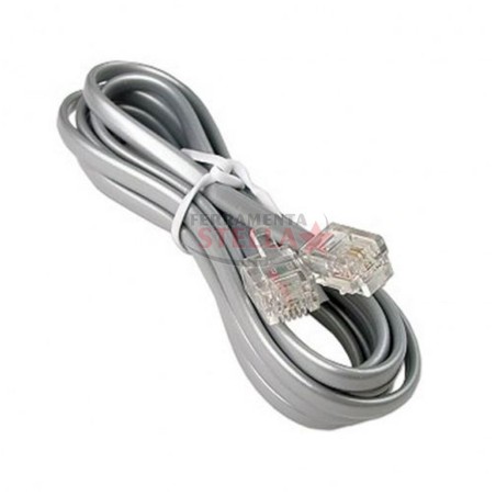 PROLUNGA X TELEFONO TELEFONICO 2 METRI COLORE GRIGIO CON PLUG