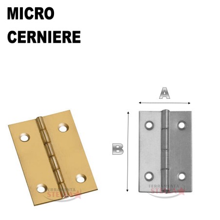 CERNIERA LEGGERA MIGNON MICRO MINI PICCOLA FERRO OTTONATO x COFANETTI