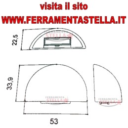 FERMA BLOCCA PORTA CALAMITATO ADESIVO