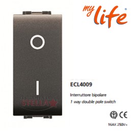 INTERRUTTORE BIPOLARE LIFE 16 A TIPO BTICINO LIVING