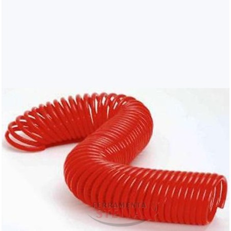 TUBO SPIRALATO SPIRALE x ARIA COMPRESSA ESTENSIBILE 15 MT COMPRESSORE 8X6 SENZA ACCESSORI