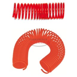 TUBO SPIRALATO SPIRALE x ARIA COMPRESSA ESTENSIBILE 15 MT COMPRESSORE 8X6 SENZA ACCESSORI