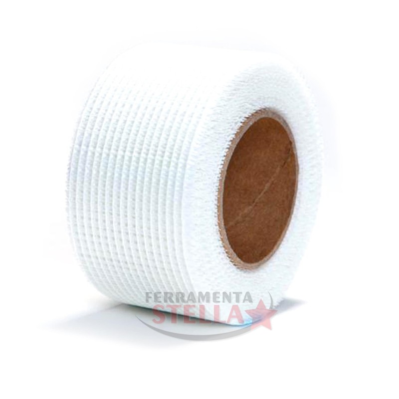 NASTRO ADESIVO RETE TAPPA CREPE ADESIVA 50 MM X 20 MT CARTONGESSO FIBRA VETRO