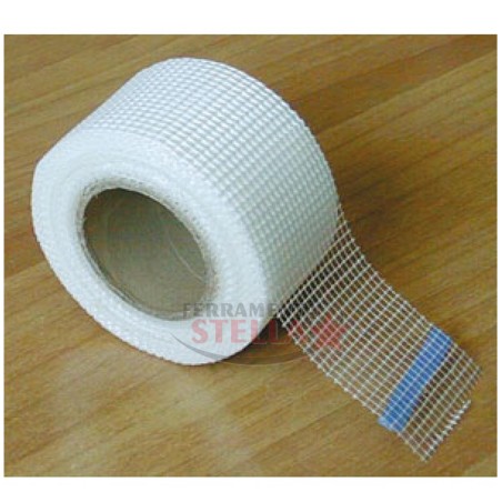 NASTRO ADESIVO RETE TAPPA CREPE ADESIVA 50 MM X 20 MT CARTONGESSO FIBRA VETRO