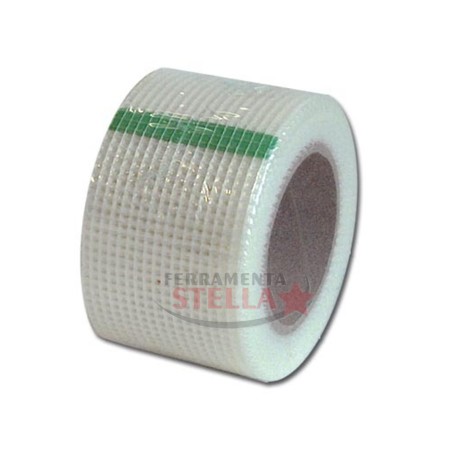NASTRO ADESIVO RETE TAPPA CREPE ADESIVA 50 MM X 20 MT CARTONGESSO FIBRA VETRO