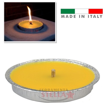 CANDELA ALLA CITRONELLA INSETTICIDA ANTIZANZARE ALLUMINIO 17 CM ZANZARE GIARDINO